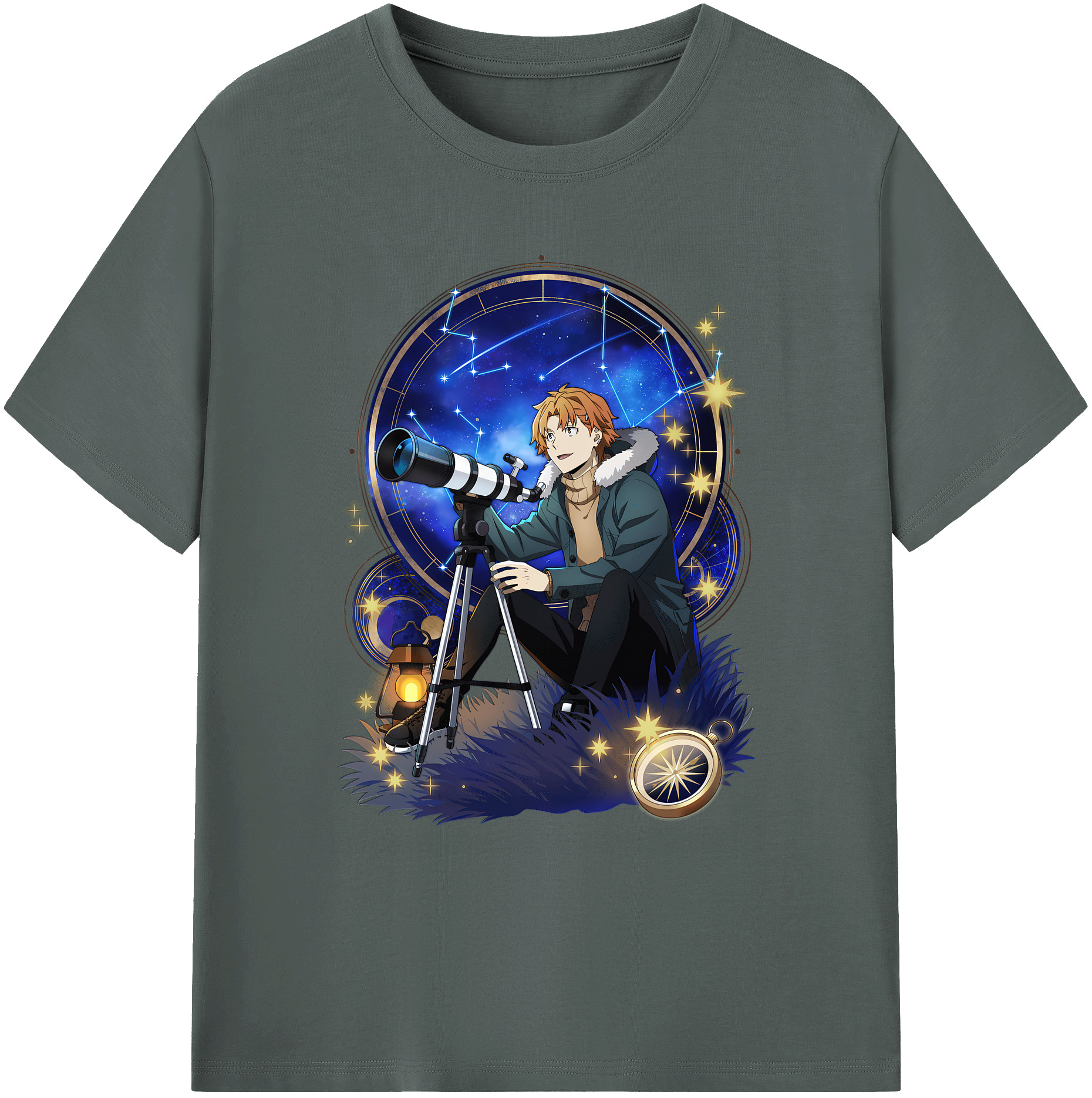 （画像用） 文豪ストレイドッグス Bungo Stray Dogs 綿100％ メンズ半袖Tシャツ｜肌触りやわらか＆通気性